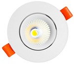 Spot LED COB Embutir Redondo 3W Direcionável Bivolt Maxtel COB1433BB