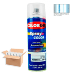 Spray Color Efeito Cromado 00692 350ML Lazzuril 3Un
