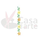 Stencil de Acetato para Pintura Opa 04 X 30 Cm - 124 Flores