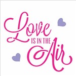 Stencil de Acetato para Pintura Opa 14x14 2338 Frase Love Is In The Air