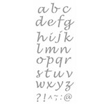 Stencil de Acetato para Pintura Opa Simples 17 X 42 Cm - 2502 Alfabeto Minúsculo