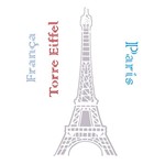 Stencil Litoarte 21,1x17,2 STM-118 Torre Eiffel