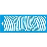 Stencil Litoarte 17X6,5 STP-037 Pele de Zebra