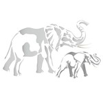Stencil Litoarte 34,4x21 ST-200 Elefantes