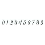 Stencil Litoarte 8,4x28,5 STE-298 Números para Canecas