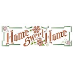 Stencil Litoarte Natal 28,5x8,5 STE-256 Home Sweet Home