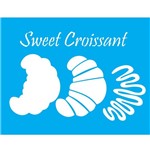 Stencil Litocart 30x20 LSS-040 Croissant Doce
