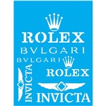 Stencil Litocart 20x15 LSM-137 Rolex Bvlgari Invicta