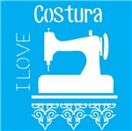 Stencil Litocart 25x20 LSG-015 I Love Costura
