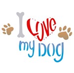Stencil OPA 15x20 2171 Pet I Love My Dog