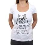 Stupid Cat - Camiseta Clássica Feminina