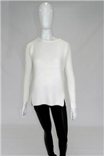 Suéter Facinelli By Mooncity Tricot Longo Off-White Tam. G