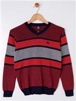 Suéter Juvenil para Menino - Vermelho