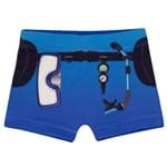 Sunga Infantil Boxer Azul Mergulhador Scuba Diver Tip Top 4 Anos