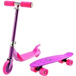 Super Combo Astro Toys (patinete + Skate) - Rosa