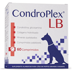 Suplemento Avert Condroplex LB para Cães de Raças Grandes e Gigantes - 60 Comprimidos 120g