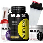 Suplemento Massa Magra | Whey/way/wey Protein 1kg Puro +bcaa+creatina - Max Titanium