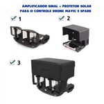 Suporte Antena Range Amplificadora de Sinal Controle Spark Mavic + Protetor Sol