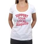 Support Your Local Bloquinho - Camiseta Clássica Feminina