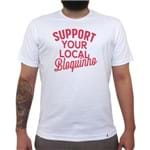 Support Your Local Bloquinho - Camiseta Clássica Masculina