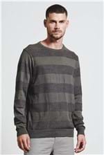 Sweater Listrado Texture Sweater Listrado Texture Militar G
