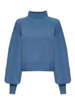 Sweater Tricot Ziper Cielo Blu M
