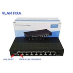 Switch 8 Porta Fast Ethernet com Vlan Fixa Sf800 Re3118 Deko