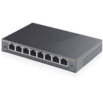 Switch Tp-link Tl-sg108e 8 Portas Gigabit Ethernet (10-100-1000mbps) - Preto