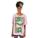 T-Shirt Ampla o Samba Rosa Passista  - G
