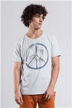 T-shirt Bamboo Peace & Love Mescla Claro M