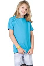 T-Shirt Basica Comfort Infantil Masculino Azul Turquesa Azul Turquesa/04