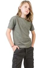 T-Shirt Básica Infantil Masculino Verde Militar Verde Militar/08