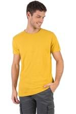T-Shirt Básica Mescla Comfort Amarelo Amarelo/P