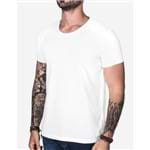 T-shirt Básica Off White Gola Rasgada 103026