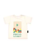 T-shirt Bebê Manga Curta Tetris M - CRU