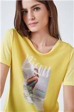 T-Shirt Bisou Amarelo Est Silk Bisou Amarelo - P