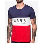 T-shirt Colorblock Azul/vermelha 103603