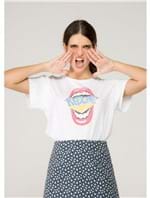 T-shirt de Algodão Re/done Mouth Branca Branca G