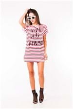 T-shirt Dress com Lettering Bl3883 - Kam Bess