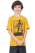 T-Shirt Estampada Infantil Masculino Amarelo Escuro Amarelo Escuro/04