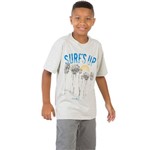T-shirt Estampada Infantil Masculino Cinza Taco