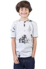 T-Shirt Estampada Tie Dye Infantil Masculino Cinza CINZA/04