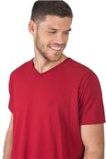 T-Shirt Gola V Básica Vermelho Escuro VRM ES/P