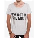 T-shirt I'm Not In The Mood Mescla Claro Gola Canoa 103400