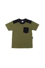 T-shirt Bebê Bolso M - Verde Musgo
