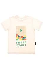 T-shirt Infantil Manga Curta Tetris 02 - CRU