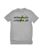 T-shirt Intervenção Literária já Cinza