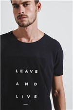 T-shirt Leave And Live Preto G