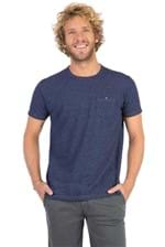 T-Shirt Lisa com Bolso Azul Marinho Azul Marinho/P