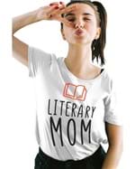 T-shirt Literary Mom Branca